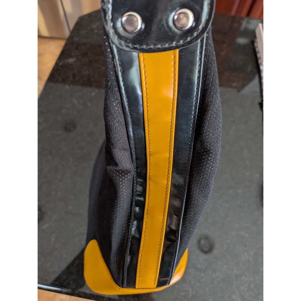 NFL Pittsburgh Steelers Hobo Bag Littleearth Black Yellow Mesh Shoulder Purse - Picture 15 of 16